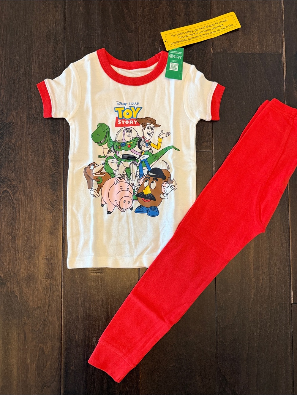 NWT Gender Neutral Gap Disney Pixar Toy Story Kids Organic Cotton Pajama Set